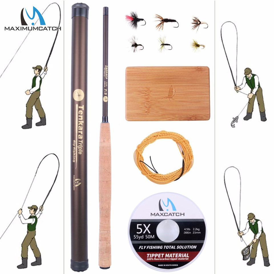 Fishing Rod Carbon Fiber - Maximumcatch 9-13FT V-Tenkara Rod Outfit IM10/36T
