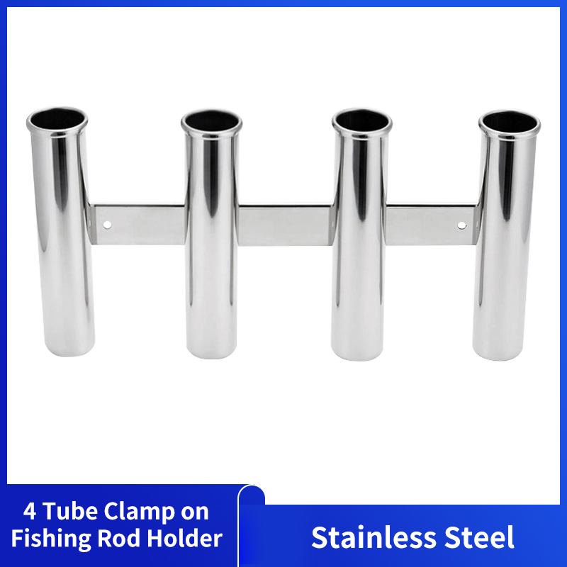 Fishing Rod Boat - Stainless Steel 4 Tubes Rod Holders