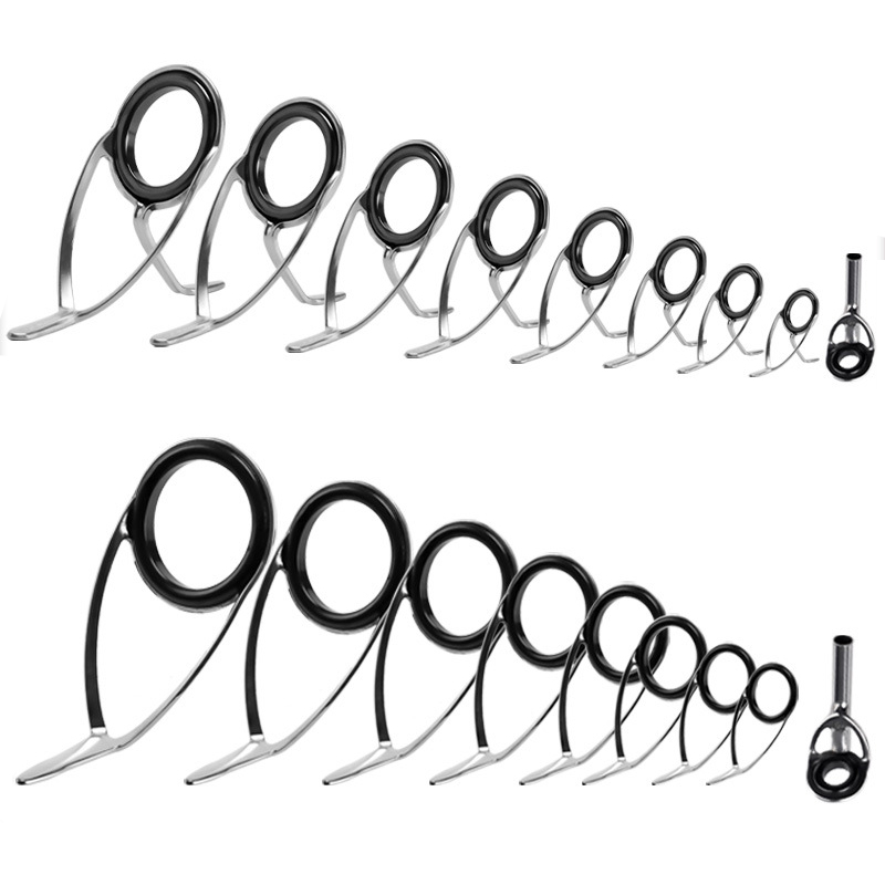 Fishing Rod Repair Kit - 9Pcs Fishing Rod Guides Ring Repair