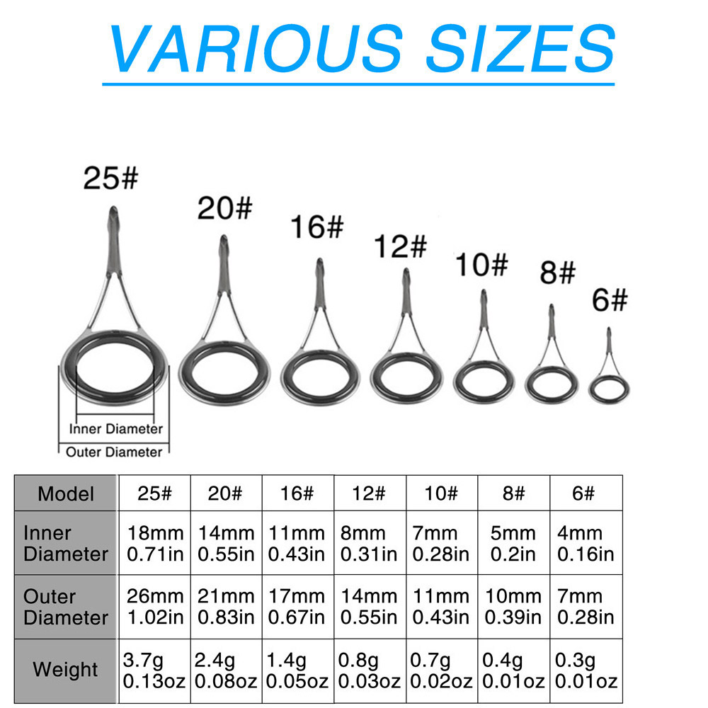 Fishing Rod Guides Fishing Rod - Fishing Rod Tip Replacement ulasan dan harga
