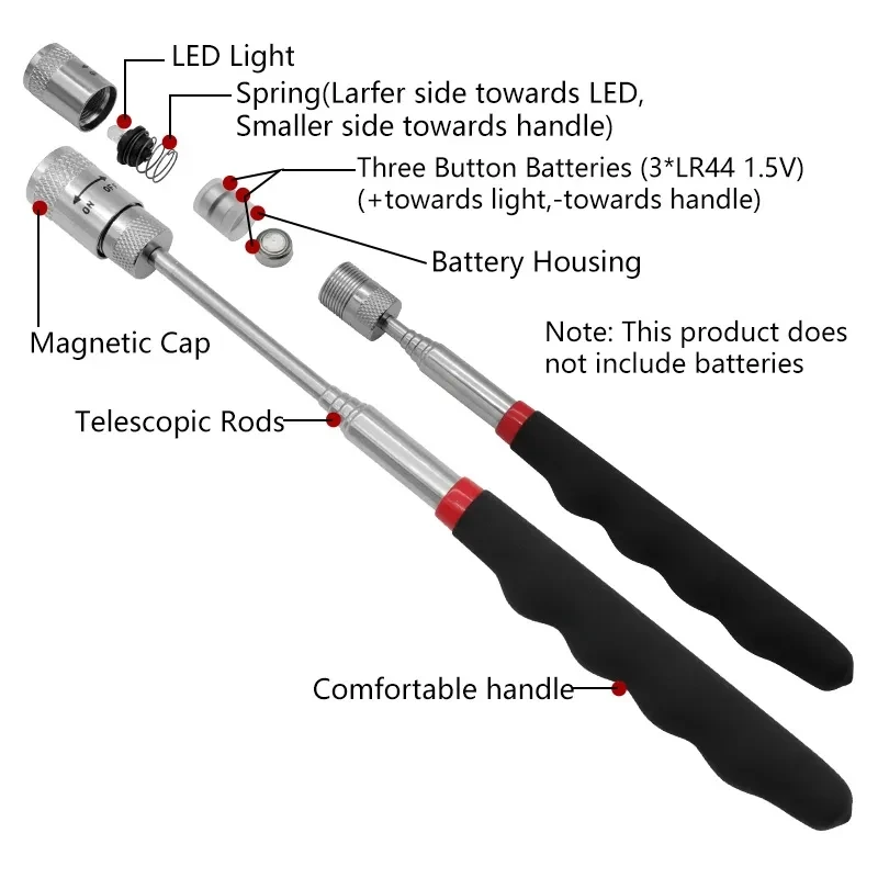 Telescopic Magnetic Pen with L - Fishing Rod Travel ulasan dan harga