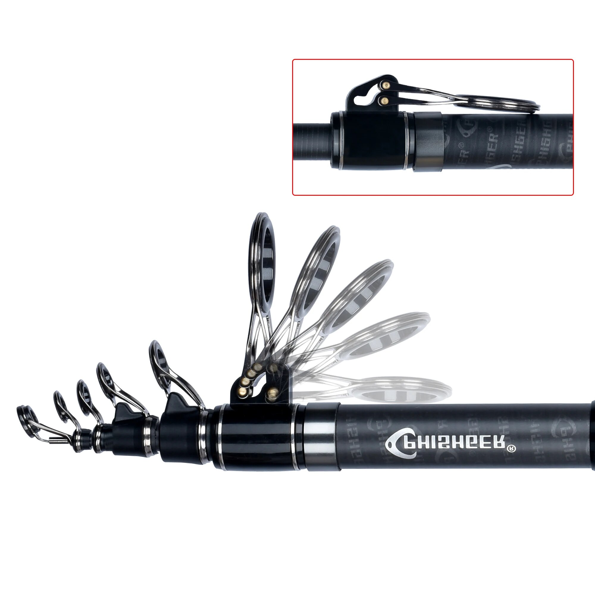 PHISHGER Telescopic Surf Spinn - Fishing Rod Surf ulasan dan harga