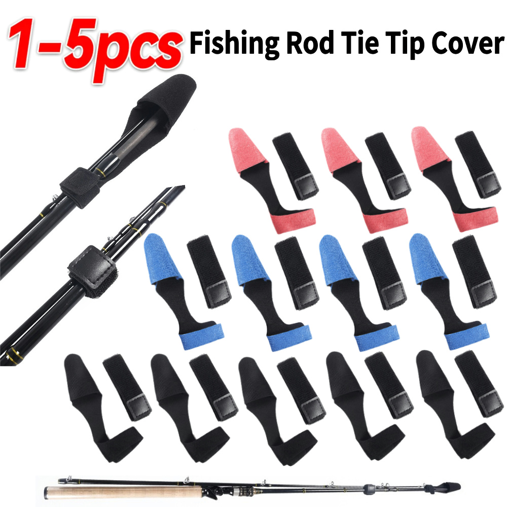 1-5PCS Fishing Rod Tie Tip Cov - Fishing Rod Case ulasan dan harga