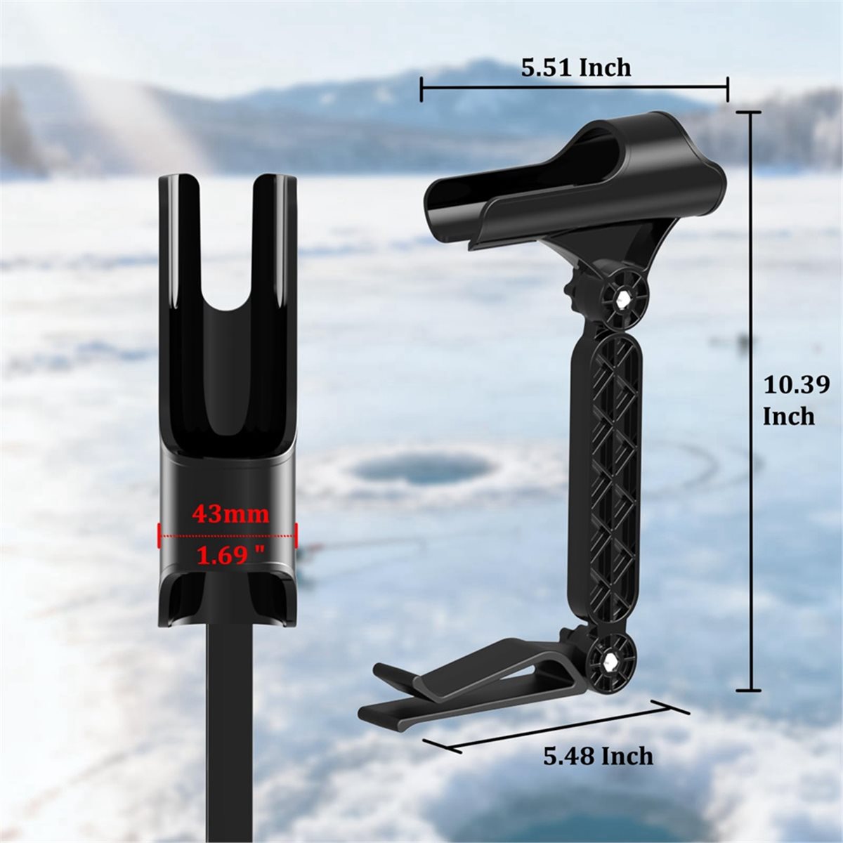 POPULAR-2pcs Adjustable Bucket - Fishing Rod Ice ulasan dan harga