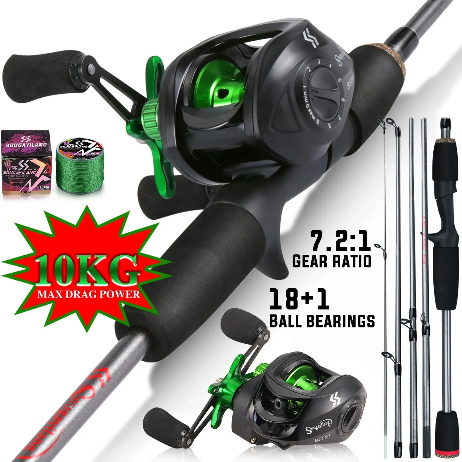 Sougayilang Fishing Rod Combo  - Fishing Rod Carbon Fiber ulasan dan harga