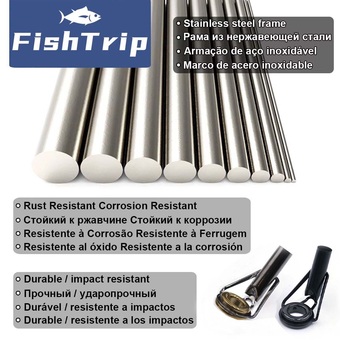 FishTrip Rod Tip Repair Kit 5~ - Fishing Rod Tip Replacement ulasan dan harga