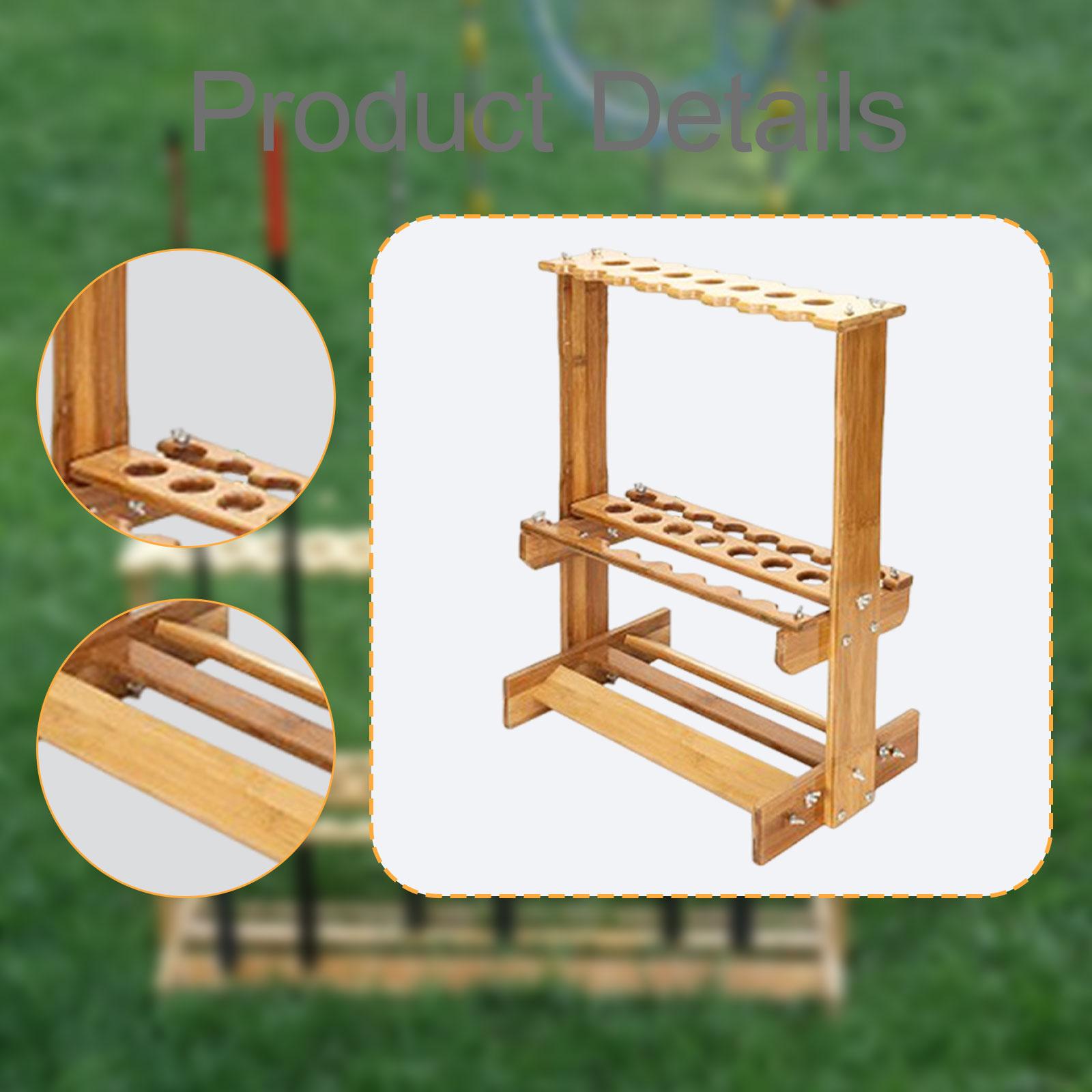 Fishing Rod Storage Rack Bambo - Fishing Rod Boat ulasan dan harga