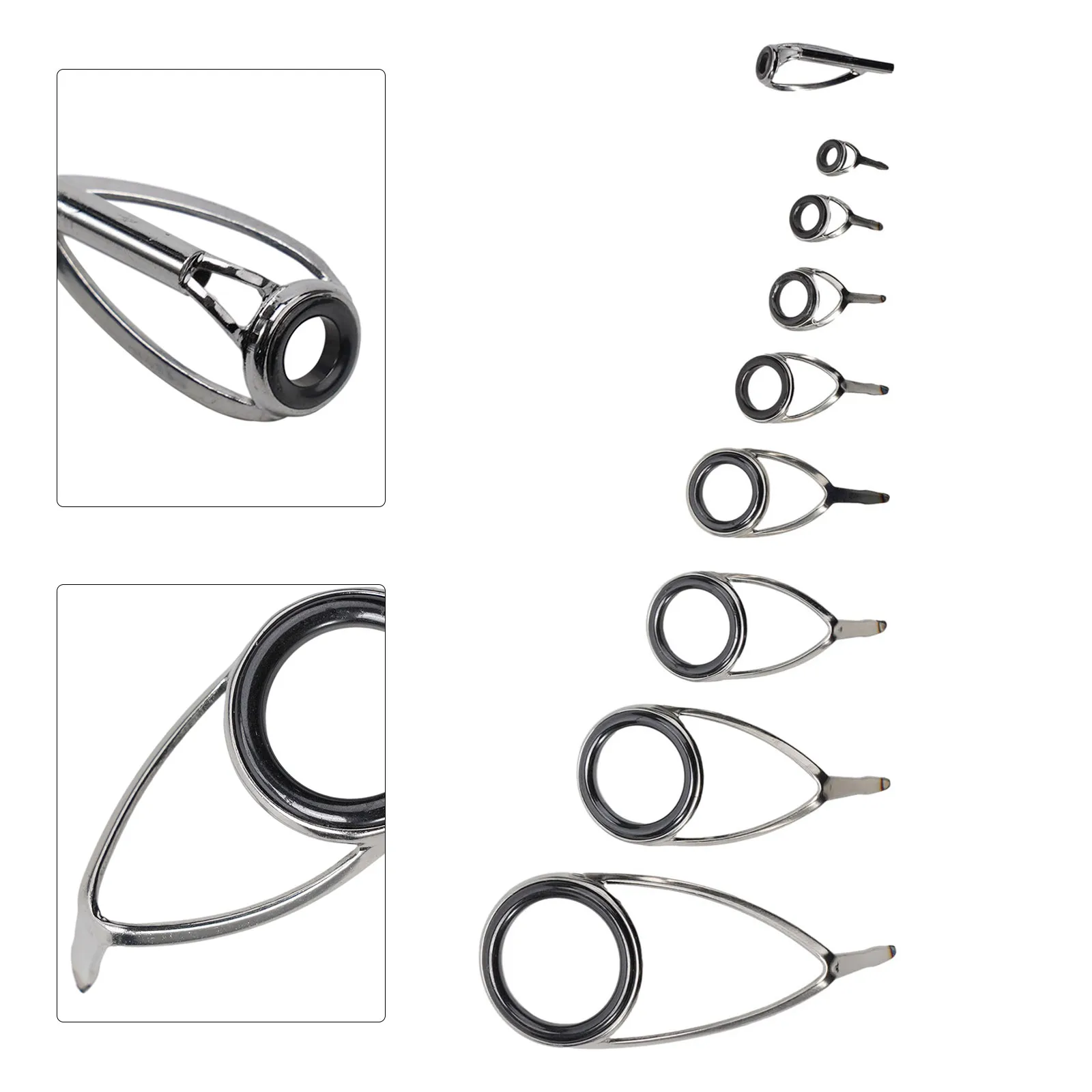 9pcs Fishing Rod Top Ring Tip  - Fishing Rod Building Kit ulasan dan harga