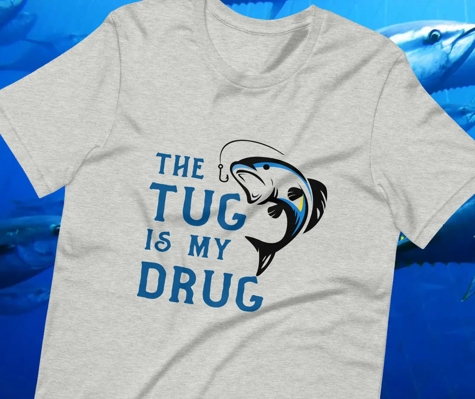 The Tug Is My Drug T Shirt Fis - Fishing Rod Boat ulasan dan harga