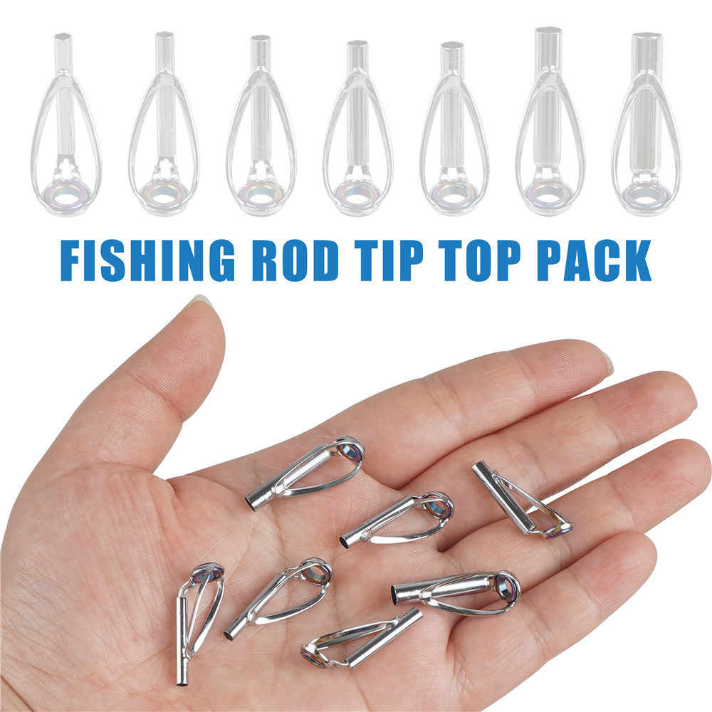 10Pcs Fishing Rod Guide Tips R - Fishing Rod Tip Replacement ulasan dan harga
