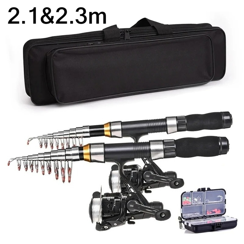 BRAVMAK 2.1/ 2.3 mTelescopic F - Fishing Rod Case ulasan dan harga