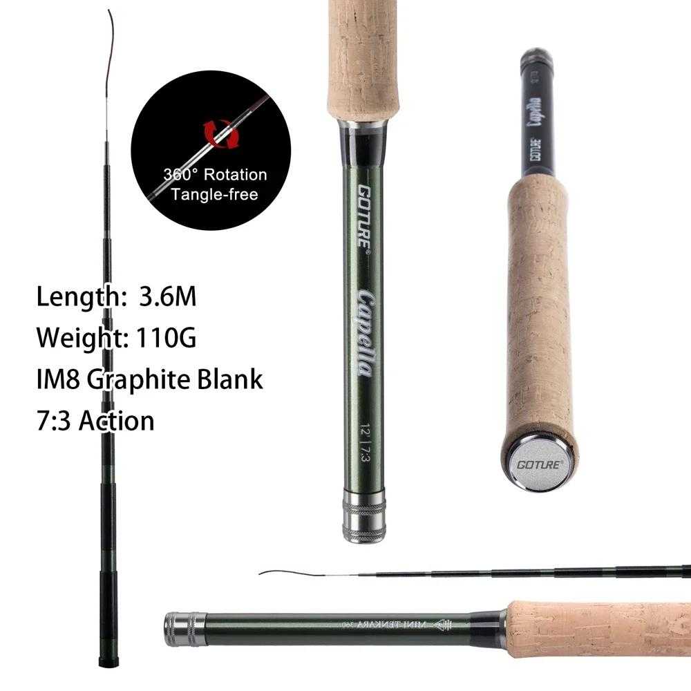 Goture 12FT Classical Tenkara  - Fishing Rod Carbon Fiber ulasan dan harga
